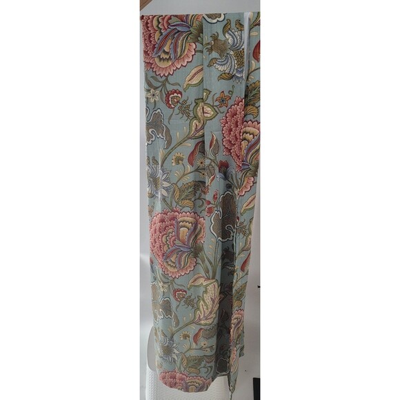 Pier 1 Floral Blue Meadow Curtains 2 Panels - Picture 1 of 4